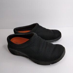 Merrell  J598434 Encore Breeze Black Mesh Slip On Mules Shoes Size 6